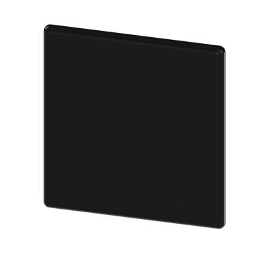 Embout profilé aluminium – Rainure 10 mm – Section 90x90 mm - Noir - Lourd