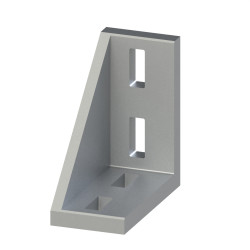 Equerre profilé aluminium – Rainure 10 mm – Section 90x90x45 mm - Al - Brut
