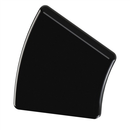 Embout profilé aluminium – Rainure 10 mm – Section R45/90-30° - Noir