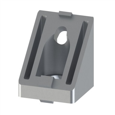 Equerre de renfort profilé aluminium – Rainure 10 mm – 45-45°