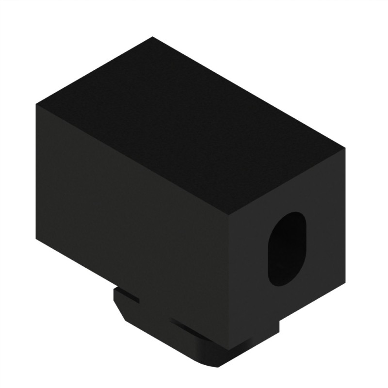 Panoblock profilé aluminium - Rainure 10 mm – PA - M5 - Noir