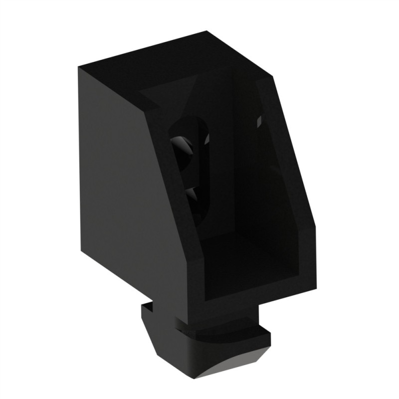 Panoblock profilé aluminium - Rainure 10 mm – PA - M6 - Noir