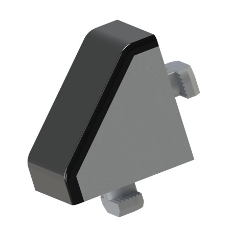 Kit équerre profilé aluminium – Rainure 10 mm – Section 45x45 mm - Al - Cache