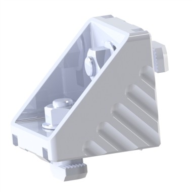 Kit équerre profilé aluminium – Rainure 10 mm – Section 50x50x50 mm - Al