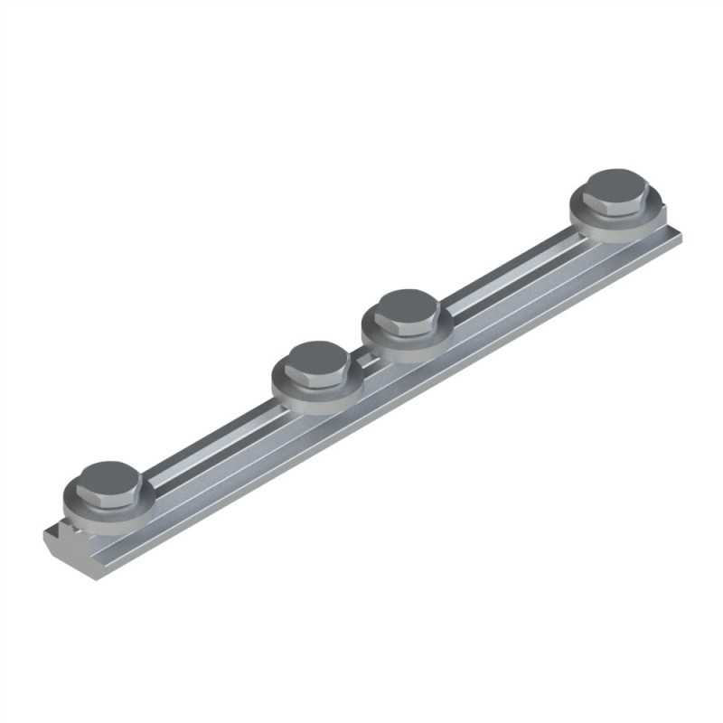 Barrette de liaison profilé aluminium – Rainure 10 mm – 180 mm