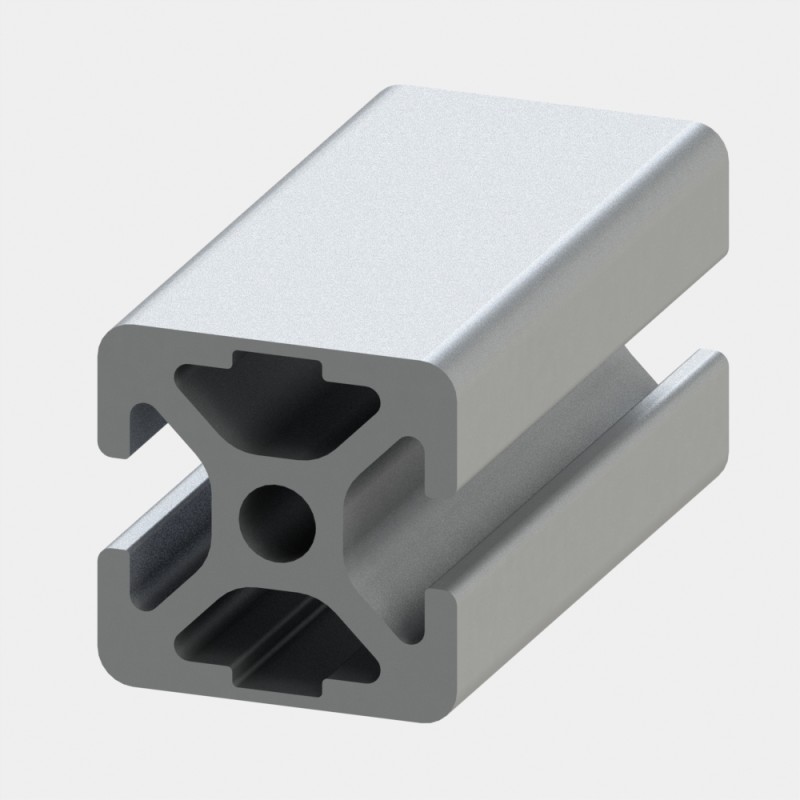 Profilé aluminium (Coupe max 3 m) – Rainure 5 mm – Section 20x20 mm - 2N180 - Elcom shop