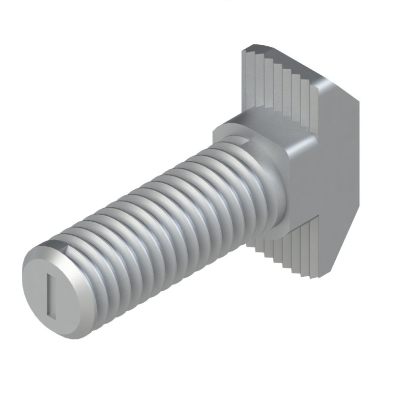 Vis tête marteau profilé aluminium – Filetage M8x25 - Ht 3 mm - 10 45