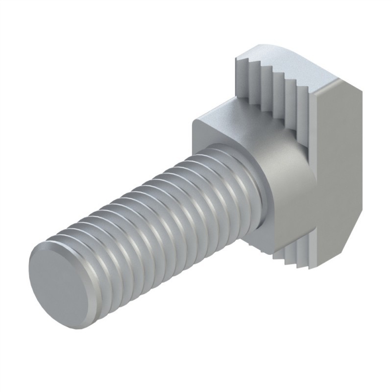 Vis tête marteau profilé aluminium – Filetage M8x25 - Ht 4.5 mm - 10 45