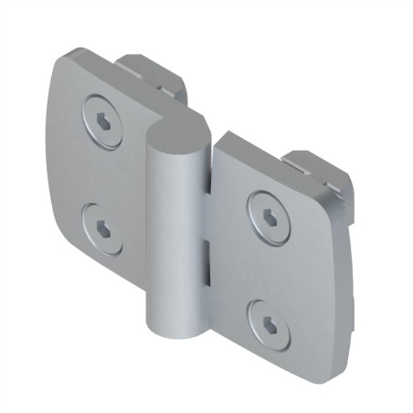 Kit charnière profilé aluminium – Al - 45x45mm - 10 45