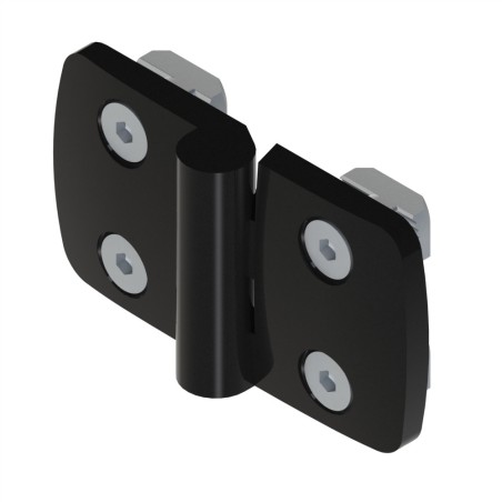 Kit charnière profilé aluminium – 45x45 mm – PA – Indégondable - 10 45
