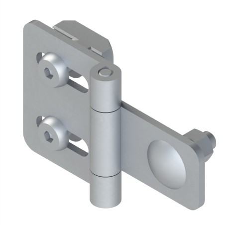 Kit charnière profilé aluminium – St – E 32-45 mm - 10 40