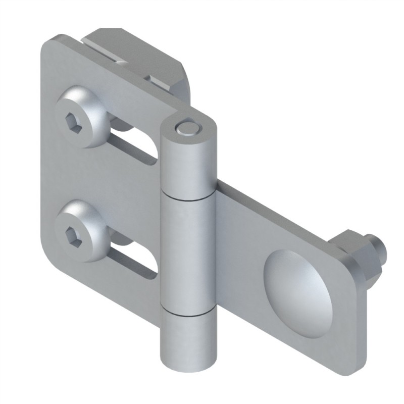 Kit charnière profilé aluminium – St – E 32-45 mm - 10 45 Kit charnière profilé aluminium – St – E 32-45 mm - 10 45