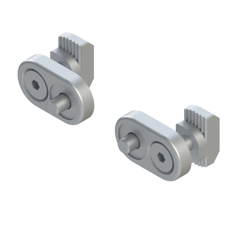 Kit fixation poignée profilé aluminium – Al – 120/160 - 10 45 Kit fixation poignée profilé aluminium – Al – 120/160 - 10 45