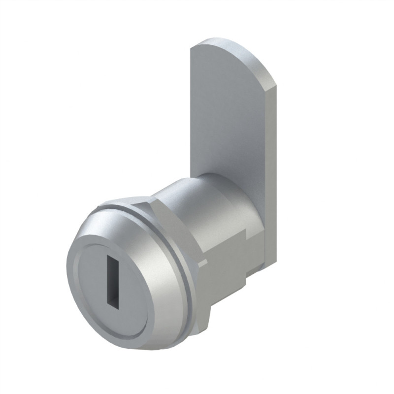 Verrou profilé aluminium - 10 mm - 45 mm - A clé universelle