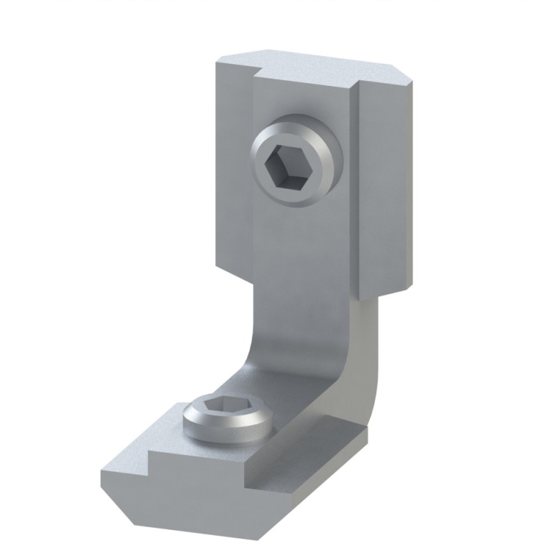 Equerre interne profilé aluminium - 6 mm - Vis externes - 6 20 Equerre interne profilé aluminium - 6 mm - Vis externes - 6 20