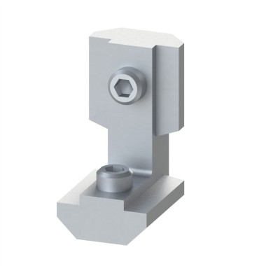 Equerre interne profilé aluminium - 8 mm - Vis externes - 8 30