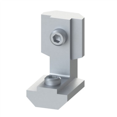 Equerre interne profilé aluminium - 8 mm - Renforcée - Vis externes - 8 30