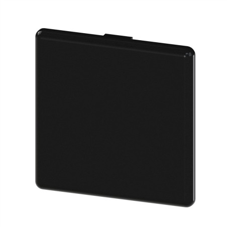 Embout profilé aluminium (Boîte de 50 unités) – Rainure 10 mm – Section 60x60 mm - Noir