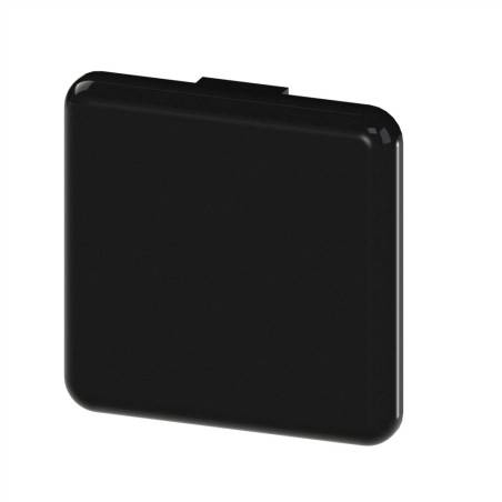 Embout profilé aluminium (Boîte de 100 unités) – Rainure 10 mm – Section 40x40 mm - Noir