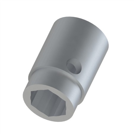 Douille de réduction profilé aluminium (Boîte de 100 unités) - Rainure 10 mm - Taraudage M8