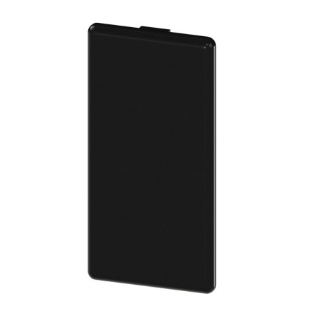 Embout profilé aluminium (Boîte de 10 unités) – Rainure 10 mm – Section 90x45 mm - Noir