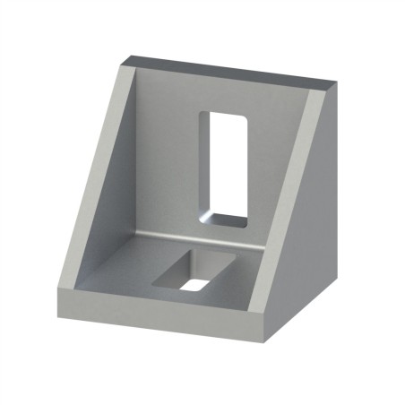 Equerre profilé aluminium (Boîte de 10 unités) – Rainure 10 mm – Section 40x40x40 mm - Al - Brut