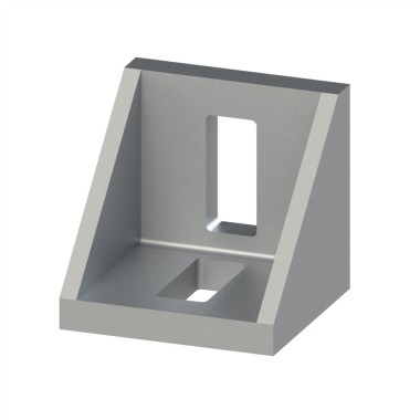 Equerre profilé aluminium (Boîte de 10 unités) – Rainure 10 mm – Section 40x40x40 mm - Al - Brut