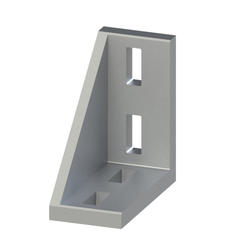 Equerre profilé aluminium (Boîte de 10 unités) – Rainure 10 mm – Section 90x90x45 mm - Al - Brut Equerre profilé aluminium (Boîte de 10 unités) – Rainure 10 mm – Section 90x90x45 mm - Al - Brut