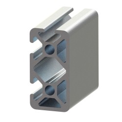 Profilé aluminium (Coupe max 3 m) – Rainure 5 mm – Section 40x20 mm - 3N90 - Elcom shop