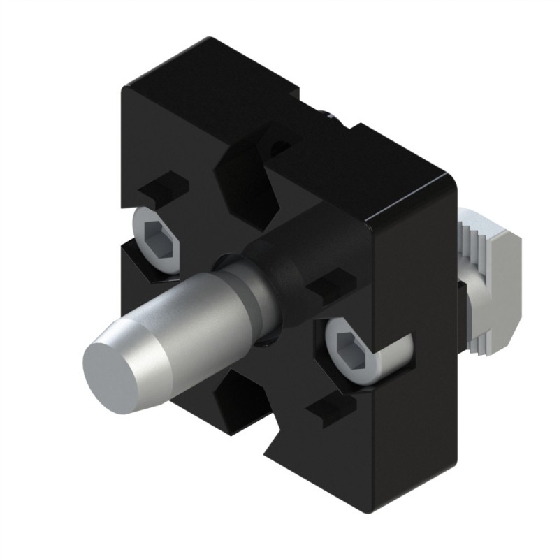 Kit plaque de fixation profilé aluminium (Boîte de 10 unités) - Rainure 10 mm - 10 45