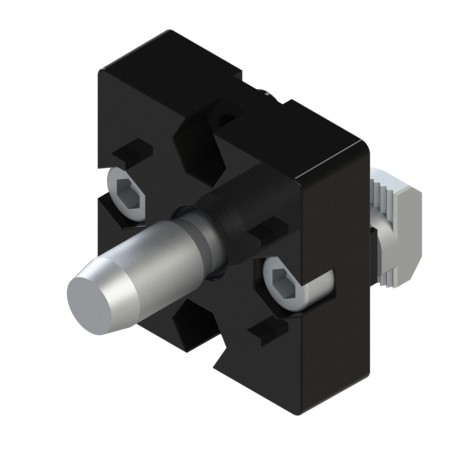 Kit plaque de fixation profilé aluminium (Boîte de 10 unités) - Rainure 10 mm - 10 45