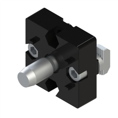 Kit plaque de fixation profilé aluminium (Boîte de 10 unités) - Rainure 10 mm - 10 45
