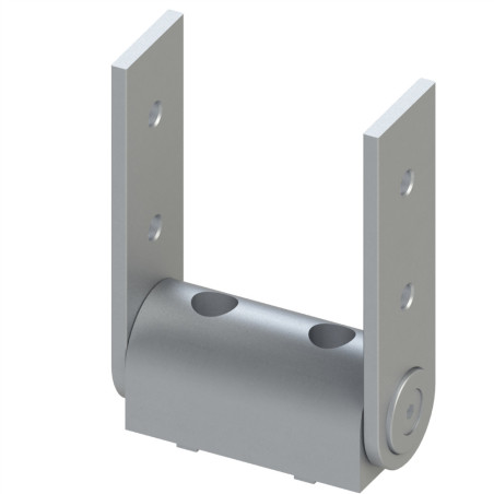Articulation profilé aluminium – Rainure 10 mm – 90x45 mm - Bras d'Appui