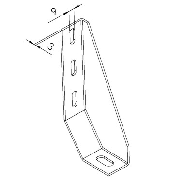 Ancrage fixation au sol profilé aluminium - St - 45