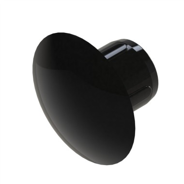 Bouchon profilé aluminium – 8 – D7 - Noir - Elcom shop