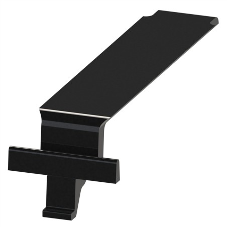 Cache fixation automatique profilé aluminium (Boîte de 100 unités) – Rainure 8 mm - Noir