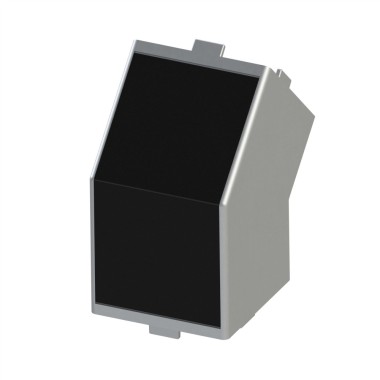 Equerre de renfort profilé aluminium – Rainure 10 mm – 45-45° - Cache noir