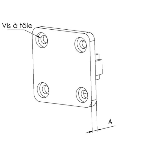 Embout goulotte profilé aluminium (Boîte de 100 unités) – Section 40x40 mm