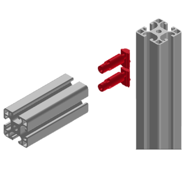 Fixation automatique pour assemblage de profilé aluminium