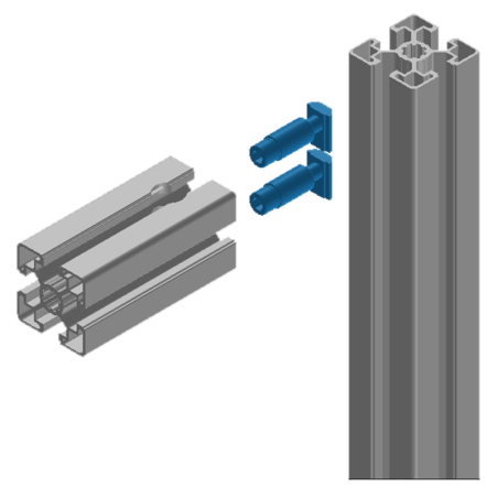 Fixation automatique sur profilés alu