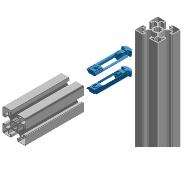 Fixation rapide pour fixation de profilés aluminium