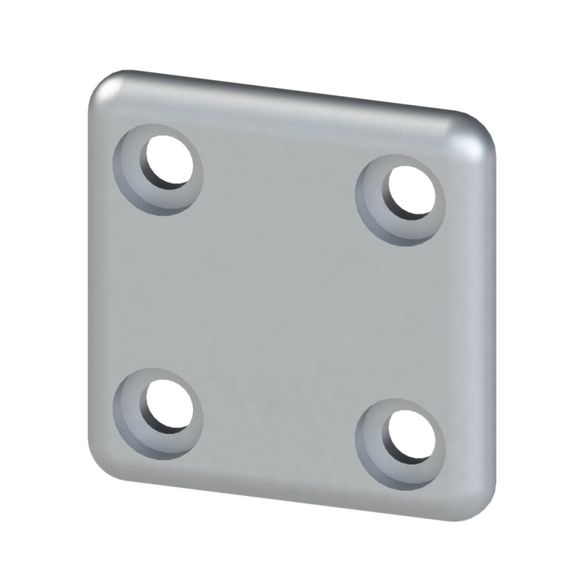 Embout goulotte profilé aluminium – Section 30x30 mm