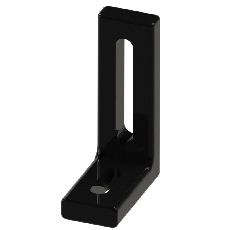 Equerre légère profilé aluminium – 60x40x20 mm – Noir - Zn