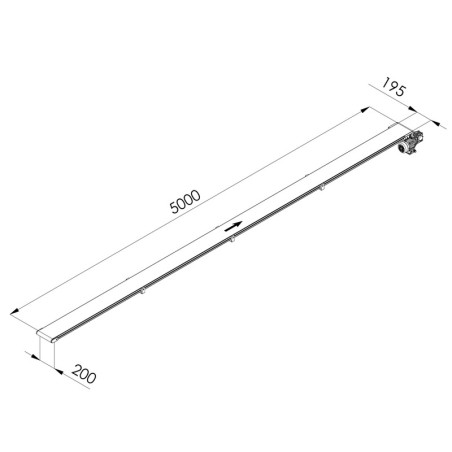 Convoyeur industriel - C40 - 40x1000 mm