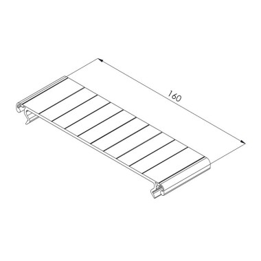 Couvercle goulotte profilé aluminium