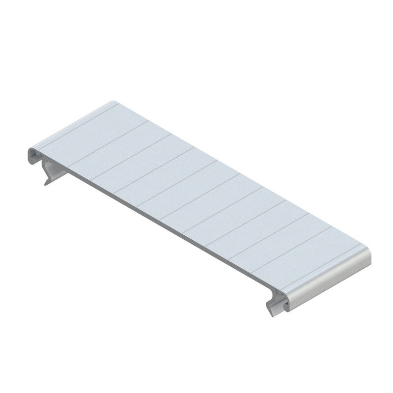 Couvercle goulotte profilé aluminium - U - 160 mm Couvercle goulotte profilé aluminium - U - 160 mm