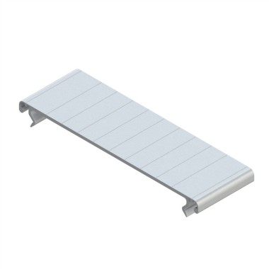 Couvercle goulotte profilé aluminium - U - 160 mm
