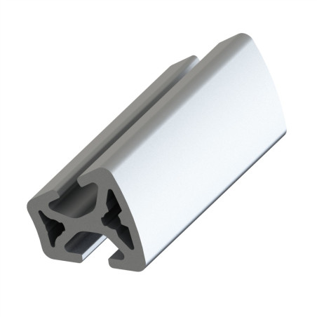 Profilé aluminium (Coupe max 3 m) – Rainure 5 mm – Section R20-40-30° - Elcom shop