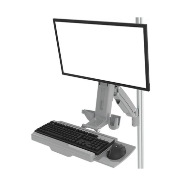 Application du Support écran clavier – Poste de travail – 4 axes