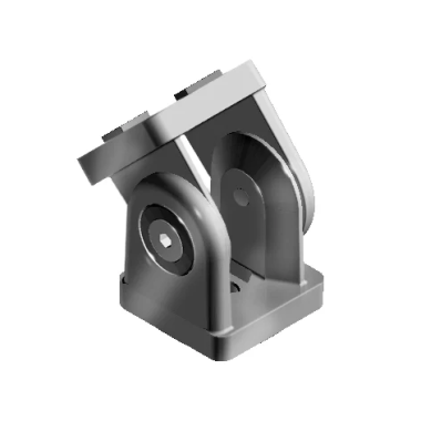 Articulation profilé aluminium - 8 mm - 40x40mm - Application Flexible